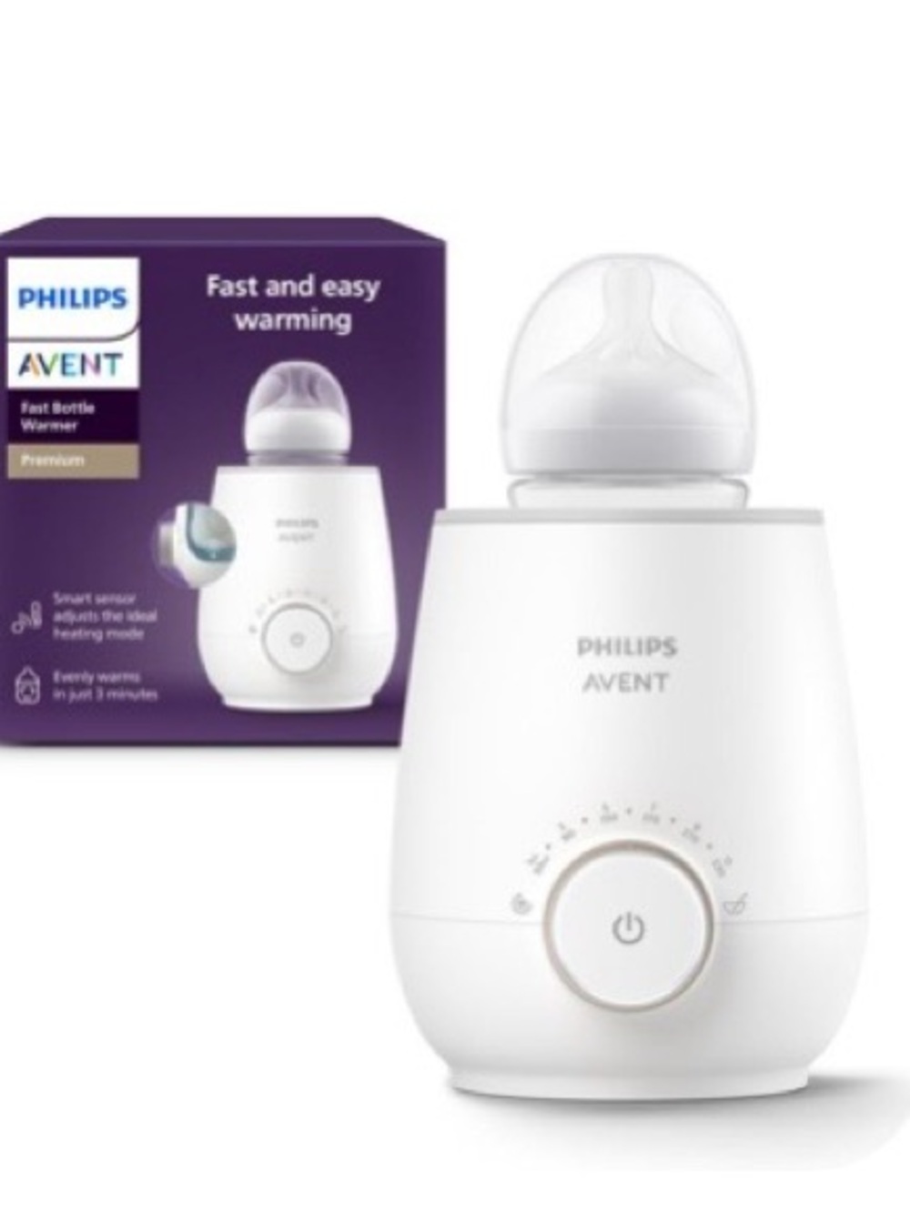 Philips Avent White Fast Bottle Warmer